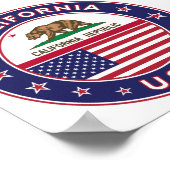 Californië Poster (Hoek)