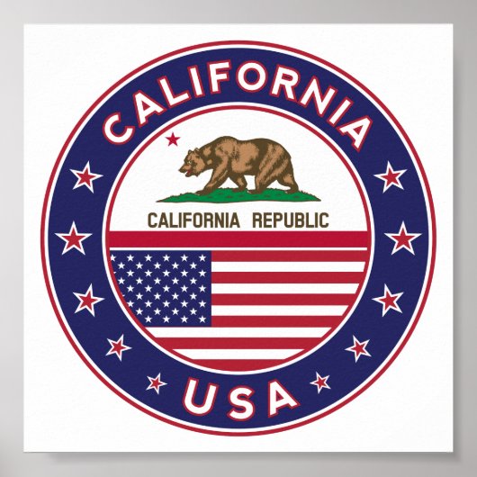 Californië Poster (Voorkant)