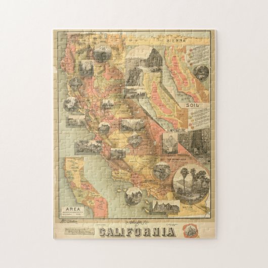  Californië Puzzle Legpuzzel (Verticaal)