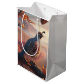 Californië Quail Bird Art Wildlife Natuur Medium Cadeauzakje (Achterkant Gekanteld)
