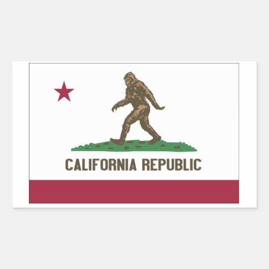 Californië Rechthoekige Sticker (Voorkant)