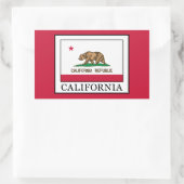 Californië Rechthoekige Sticker (Tas)