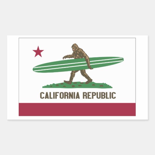 Californië Rechthoekige Sticker (Voorkant)