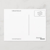 Californië Redwood Briefkaart (Achterkant)