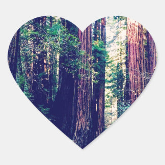 Californië Redwood Hart Sticker
