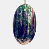 Californië Redwood Keramisch Ornament (Rechts)