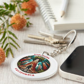 Californië Redwood Sleutelhanger (Voorkant Rechts)