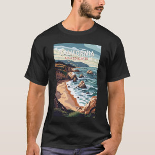 Californië Reis Kunst Vintage T-shirt