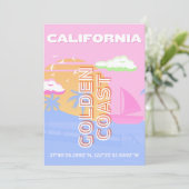 Californië, Reiskunst, Preppy Feestdagenkaart (Staand voorkant)