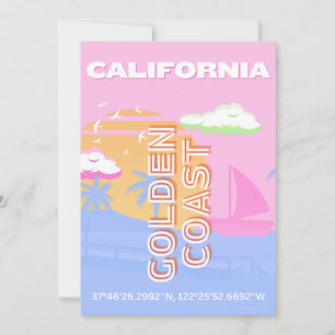 Californië, Reiskunst, Preppy Feestdagenkaart
