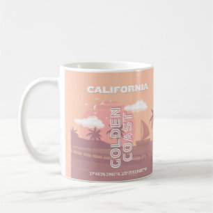 Californië, Reiskunst, Preppy, Pastel Koffiemok