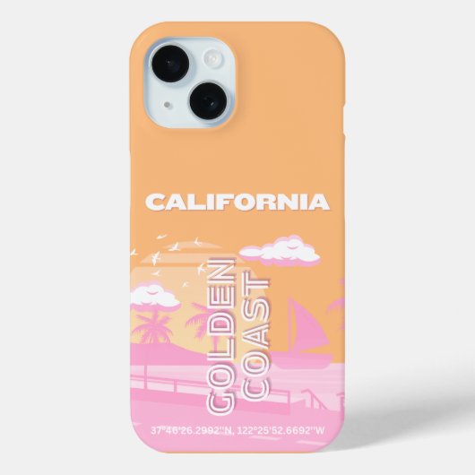 Californië, Reiskunst, Preppy, Preppy Reizen Case-Mate iPhone Case (Achterkant)
