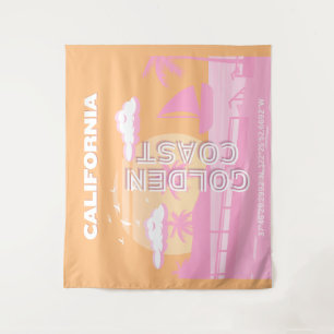 Californië, Reiskunst, Preppy, Preppy Reizen Wandkleed