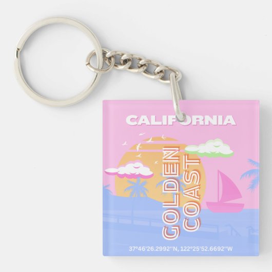 Californië, Reiskunst, Preppy Sleutelhanger (Voorkant)