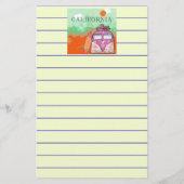 Californië Reisposter Briefpapier (Achterkant)