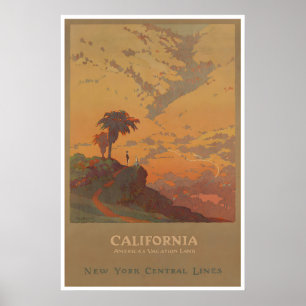 Californië Reisposter Brubaker Kunst New York Poster