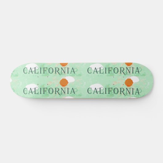 Californië Reisposter Skateboard (Horizontaal)