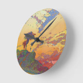 Californië Reizen Acryl Wandklok (Hoek)