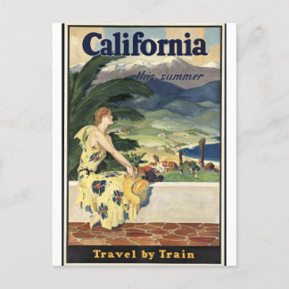 Californië, Reizen per trein Briefkaart