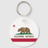 Californië Republic State Flag Sleutelhanger (Achterkant)