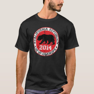 californië republiek nieuwe opa 2014 t-shirt