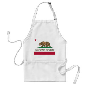 Californië Republiek Staat Beer Vlag Standaard Schort
