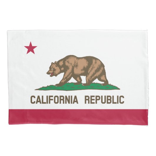 Californië Republiek Staatsvlag Kussensloop (Voorkant)