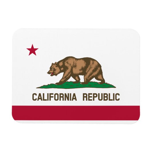 Californië Republiek Staatsvlag Magneet (Horizontaal)