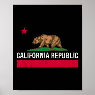 Californië Republiek Staatsvlag Poster