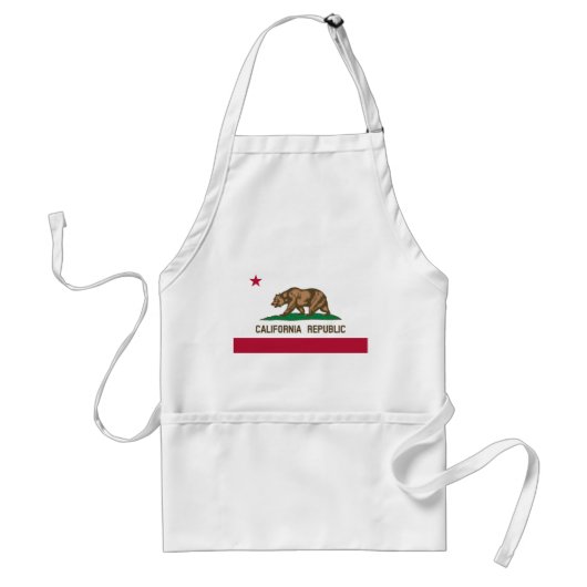 Californië Republiek Staatsvlag Standaard Schort (Voorkant)