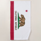 Californië Republiek Staatsvlag Strandlaken (Voorkant)