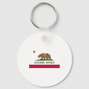 Californië Republiek Vlag Patriottische Staat Reiz Sleutelhanger