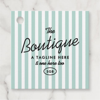 Californië Resort Gestreepte Boutique Vierkante La Bedankjes Labels