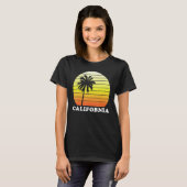  Californië Retro 70s Throwback T-shirt (Voorkant volledig)