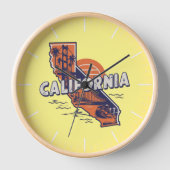 Californië Retro Staat Silhouet (Voorkant)