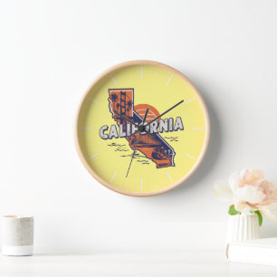 Californië Retro Staat Silhouet