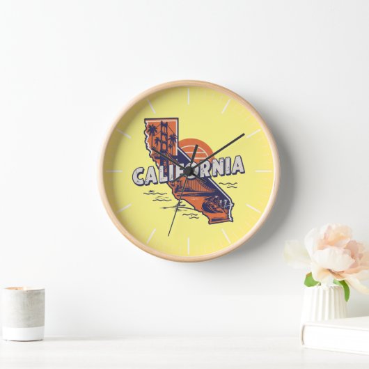 Californië Retro Staat Silhouet (Huis)