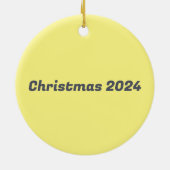 Californië Retro State Silhouet Keramisch Ornament (Achterkant)