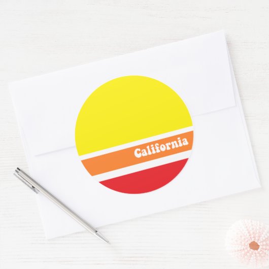 Californië retro sticker (Envelop)