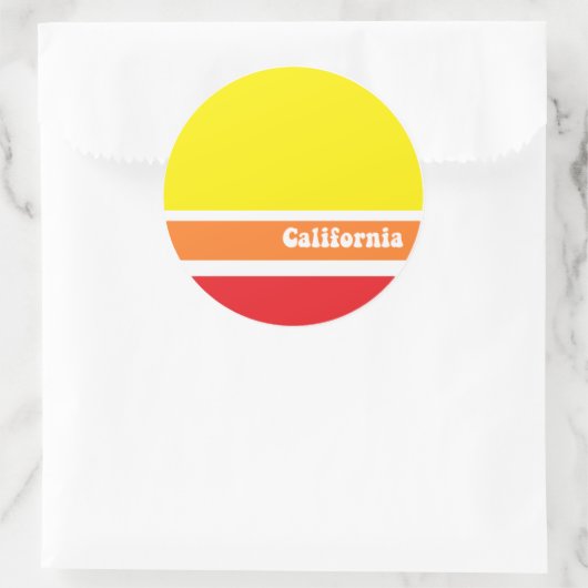 Californië retro sticker (Tas)