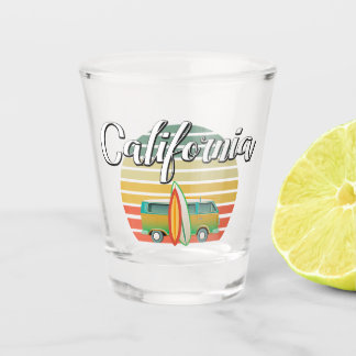 Californië Retro Surf Shot Glass Glas