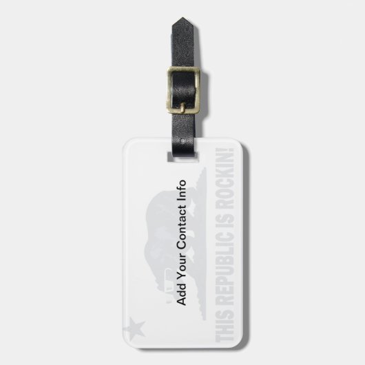 Californië Rockin Beer Bagagelabel (Voorkant verticaal)