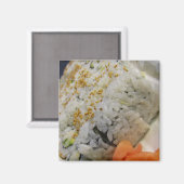 Californië Roll - Vegetarische sushi Magneet (Voorkant / Achterkant)