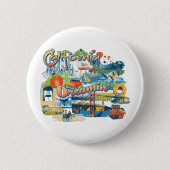 Californië Ronde Button 5,7 Cm (Voorkant)