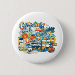Californië Ronde Button 5,7 Cm