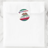 Californië Ronde Sticker (Tas)