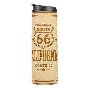 Californië Route 66 Vintage Koffie Reizen Thermosbeker