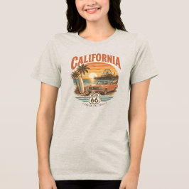 Californië Route 66 Vintage Tri-Blend Shirt