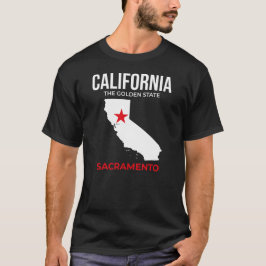 Californië, Sacramento – The Golden State, VS T-shirt