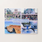 Californië - San Diego - mozaïek - VS - Legpuzzel (Horizontaal)